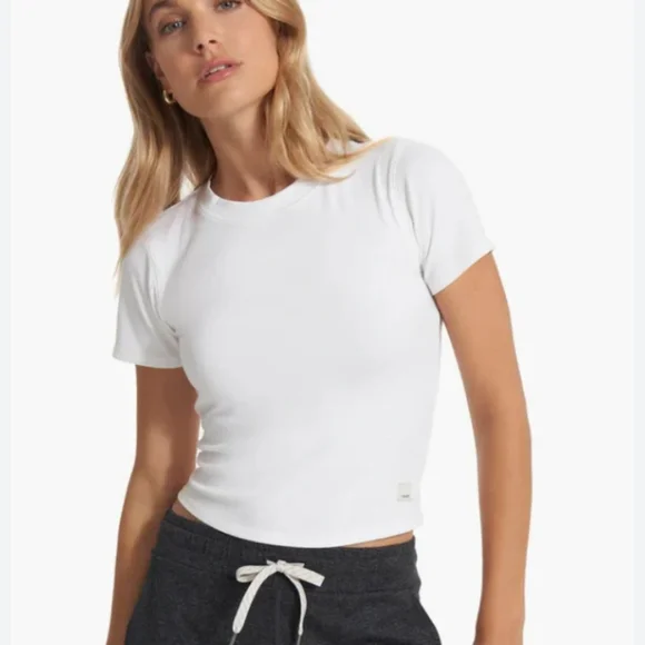 Vuori Pose Fitted Tee White M - Picture 14 of 14